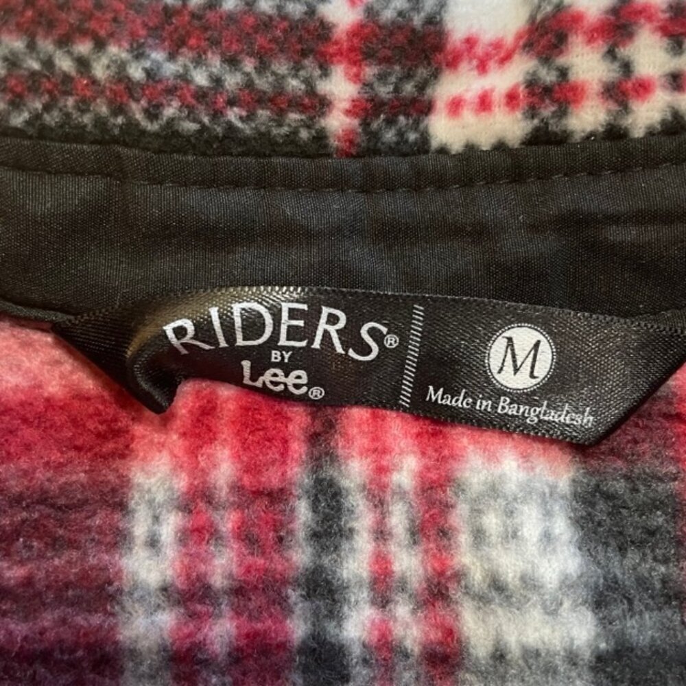 RIDERS BY LEE Soft Plaid Flannel Shirt - Size Medium - Picture 5 of 7